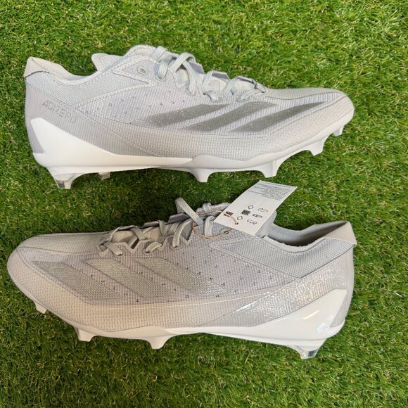 Adidas Adizero Electric Football Cleats Grey Silver Metallic IE4386 Men\'s 12 NEW main image 4